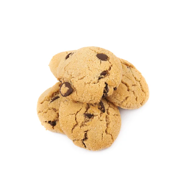 Cioccolato chip cookie isolato — Foto Stock