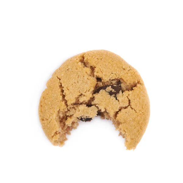 Chocolate chip cookie isolated — Stock Photo, Image