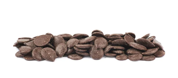 Csokoládé Chips, elszigetelt — Stock Fotó