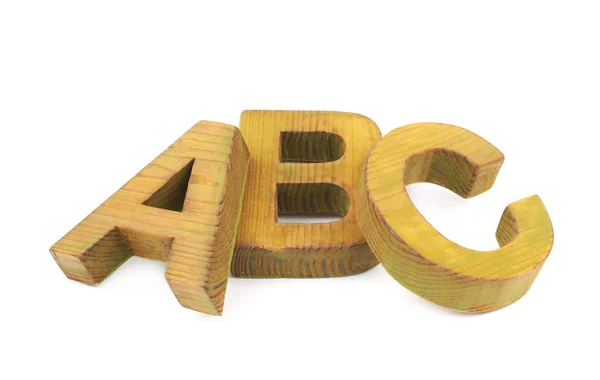 ABC lettere composizione isolata — Foto Stock