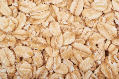 Yulaf ezmesi gevreği ile kaplı yüzey