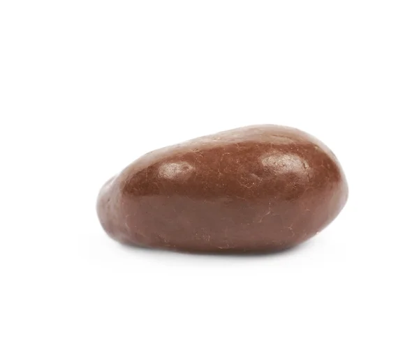 Chocolate coated cashew nut isolated — Stock Photo, Image