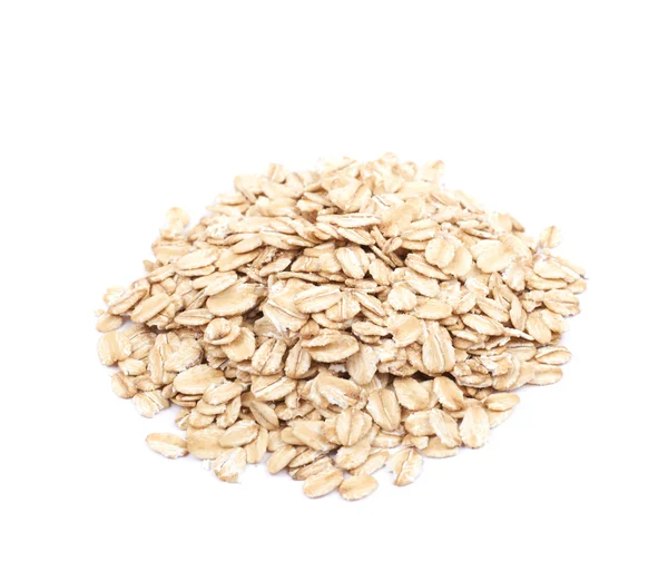 Montón de copos de avena aislados — Foto de Stock