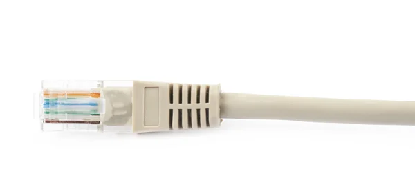 Zbliżenie fragmentu kabla ethernet — Zdjęcie stockowe