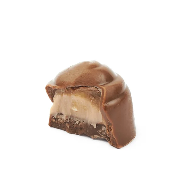 Cukierki czekoladowe konfekcji na białym tle — Zdjęcie stockowe