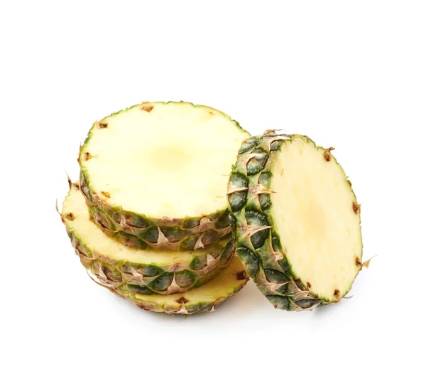 Pile of cross-section pineapple slices — Stock Photo, Image