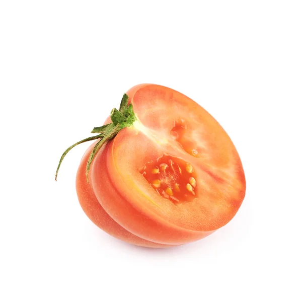 Tomate de res rojo maduro aislado — Foto de Stock