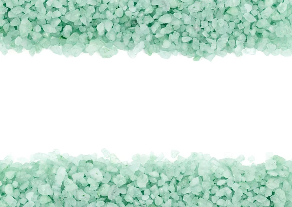 Copyspace composição de cristais de sal — Fotografia de Stock