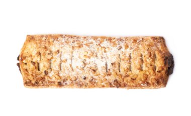 Çikolatalı pasta çörek izole