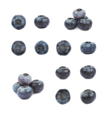 İzole böğürtlen görüntüleri seti