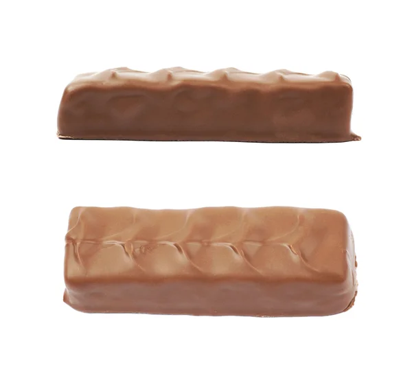 Caramelo barra de chocolate aislado —  Fotos de Stock