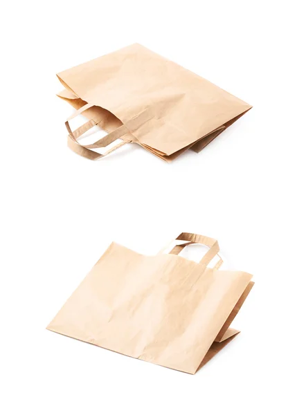 分離された紙バッグ — ストック写真