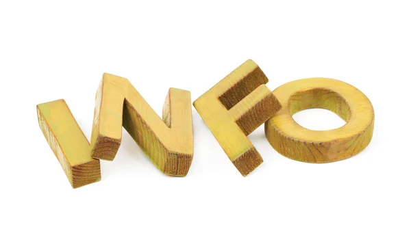 Word made of wooden letters isolated — Stock Photo, Image