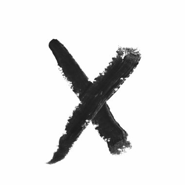 İzole tek abc harf sembol