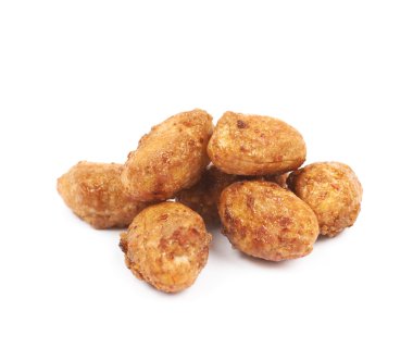 Baharat ve şeker kaplamalı fıstık izole