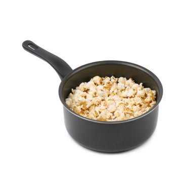 Pot izole patlamış mısır ile dolu