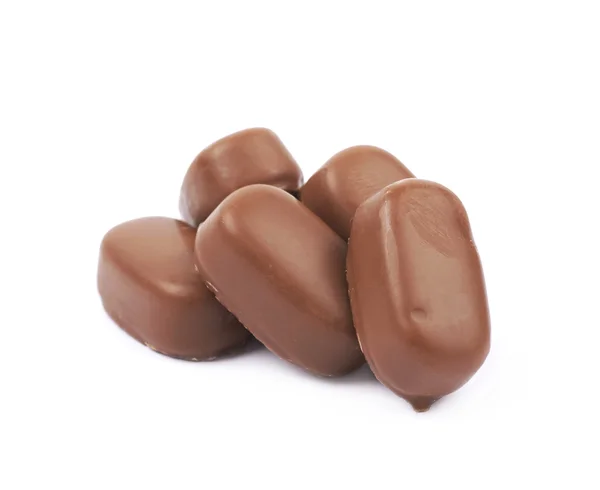 Chocolate recubierto caramelo toffee aislado — Foto de Stock