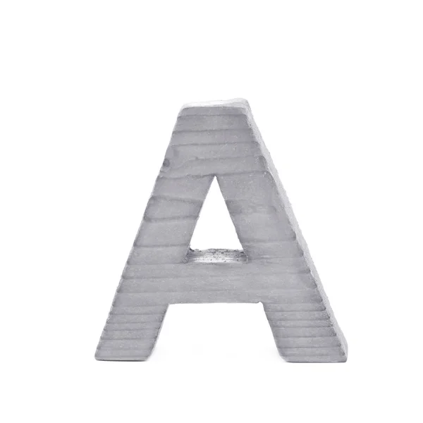 Одинарна дерев'яна літера ізольована — стокове фото
