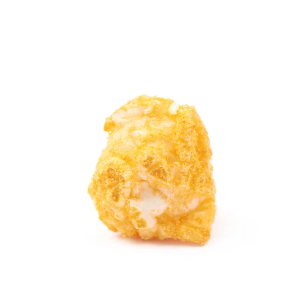 Single popcorn flake isolated — Stock Photo, Image