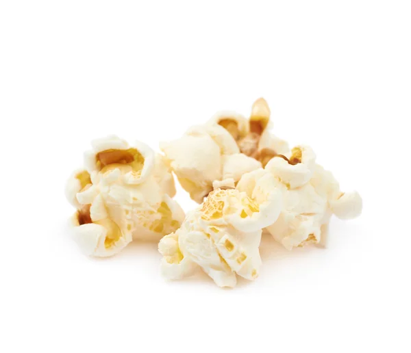 Högen av popcorn flingor isolerade — Stockfoto