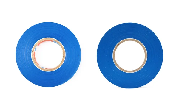 Blue insulating tape isolated — Stock Photo, Image