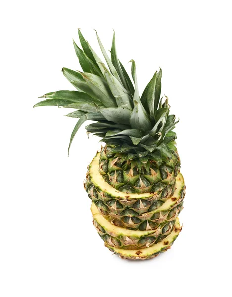 Isolerede snittede ananas frugter - Stock-foto