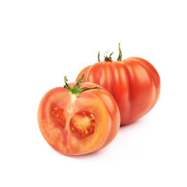 Olgun kırmızı sığır domates izole