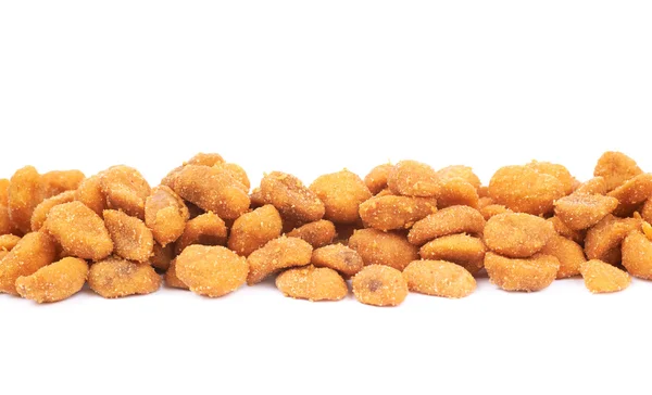 Pile of breaded peanuts isolated — Stock Photo, Image