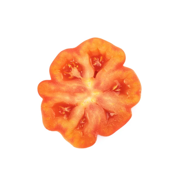 Dojrzałe czerwone wołowiny pomidorów na białym tle — Zdjęcie stockowe