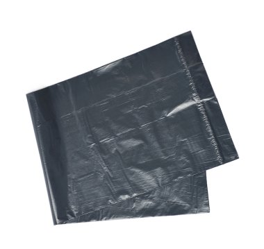 Tek çöp torbası izole katlanmış