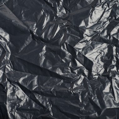 Siyah çöp torbası doku