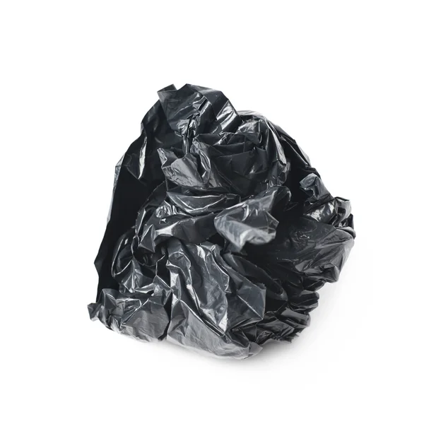 Müllsack in Kugel zerknüllt — Stockfoto