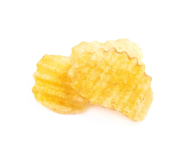 Burgonya chips elszigetelt halom — Stock Fotó