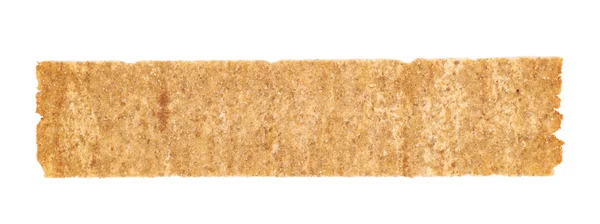 Jeden chleb chrupiąca żetony na białym tle — Zdjęcie stockowe