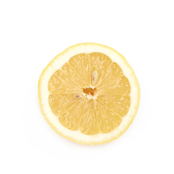 La moitié d'un citron isolé — Photo