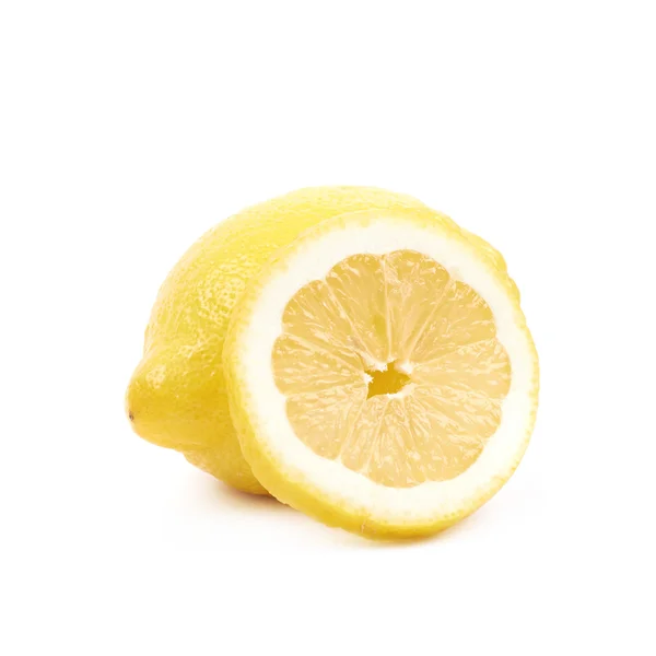 Sliced lemon fruit isolated — Stock Photo, Image