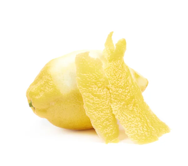 Citron avec un zeste enlevé — Photo