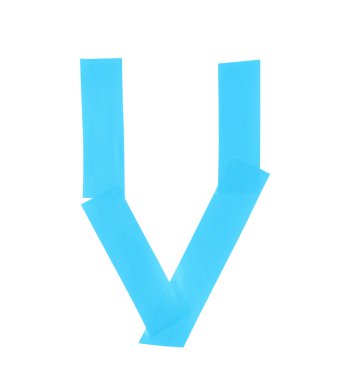 Harf V sembol teyp yalıtım yapılan