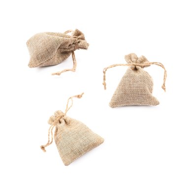 İzole küçük çul çanta