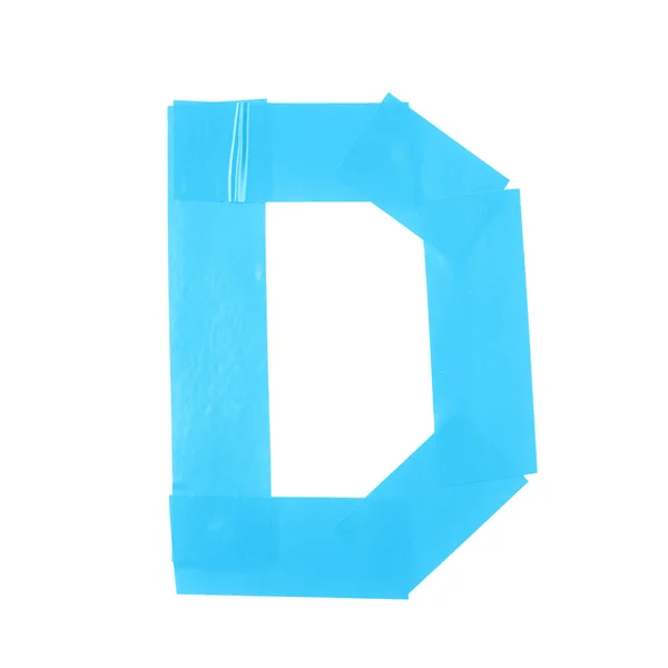 Litera D symbol wykonana z Materiały elektroizolacyjne — Zdjęcie stockowe