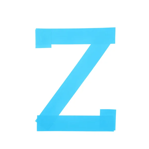 Letter Z symbol made of insulating tape — Stock Photo, Image