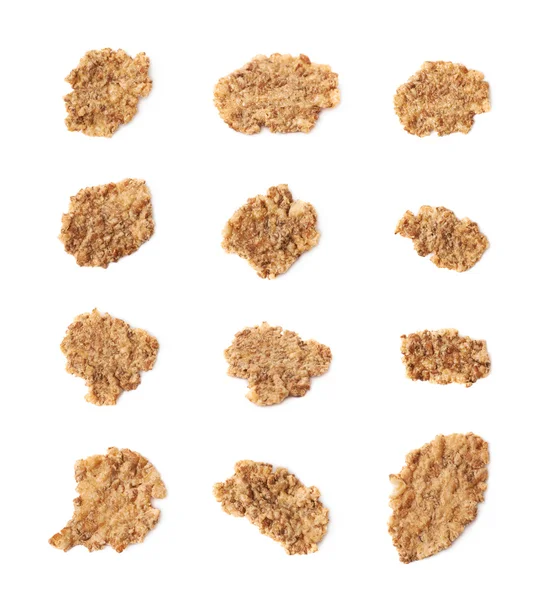 分離された単一の全粒穀物フレーク — ストック写真