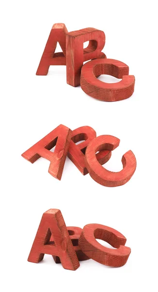 ABC letras composição isolada — Fotografia de Stock