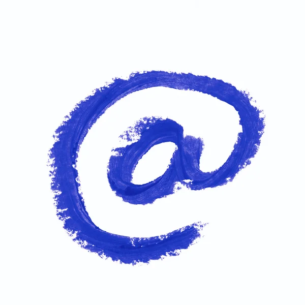 O znaku internet symbol na białym tle — Zdjęcie stockowe