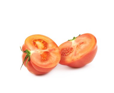 Olgun kırmızı sığır domates izole