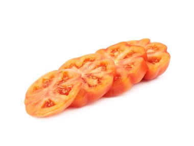 Olgun kırmızı sığır domates izole