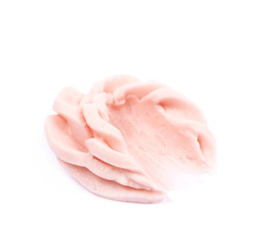 İzole krema buzlanma bulaşmış