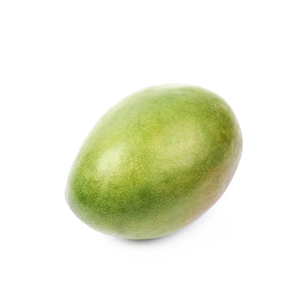 Pojedynczy dojrzałe mango owoc na białym tle — Zdjęcie stockowe