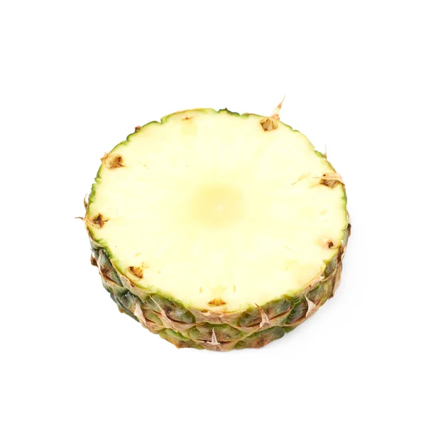 Cross-section pineapple slice isolated — Stock Photo, Image