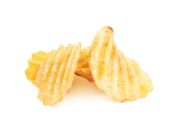 Montón de papas fritas aisladas —  Fotos de Stock